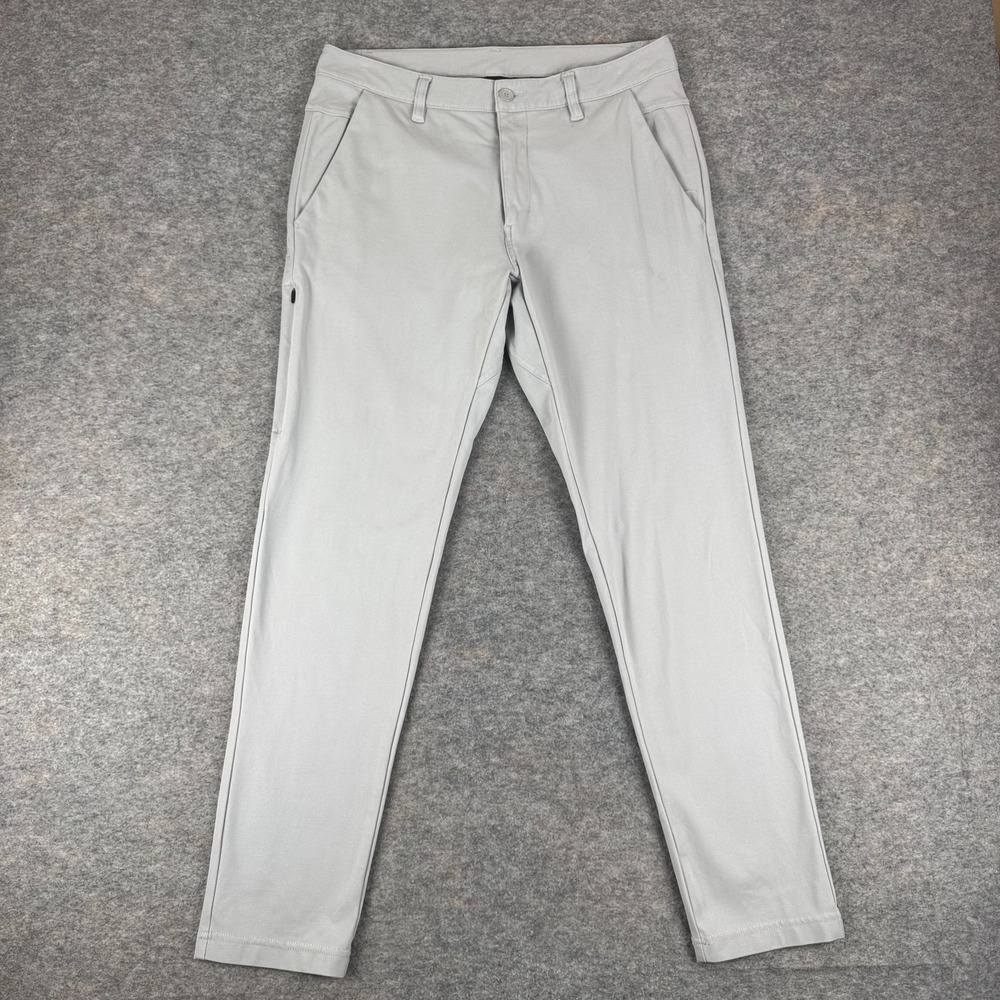 BYLT Premium Basics Everyday Pant 2.0 Stone Gray Mens Medium M *